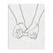 Stupell Industries Couple Holding Hands Abstract Canvas Wall Art